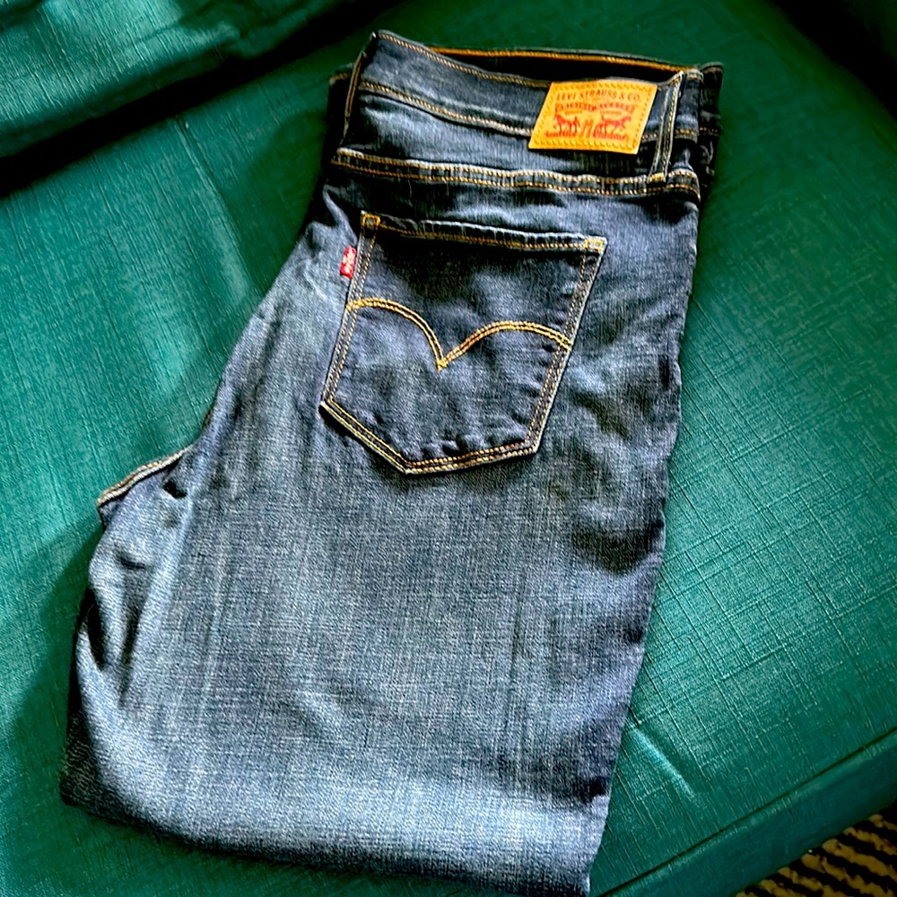 Levi's Dark Blue Straight Leg Jeans